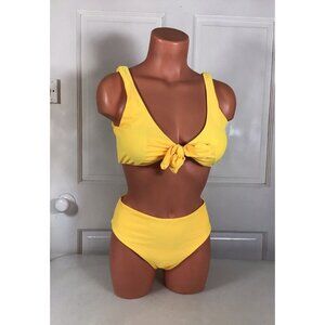 Zaful Yellow Bikini Swimsuit Womens Medium